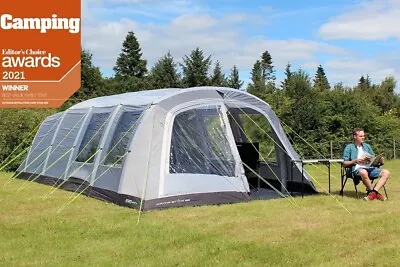 Outdoor Revolution Campstar 600 6 Berth Air Tent Bundle With Groundsheet+Carpet • £799.99