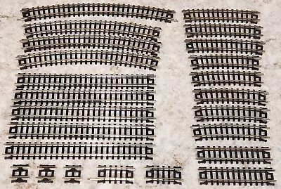 (24) Pcs. Lot Atlas N Scale Nickle Track - Curves And Straights • $12