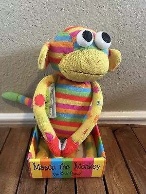 SCM Designs 2011 Knit Sock Squad Mason The Monkey Stuffed Animal Plush 19  • $24.99