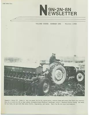 Winter 1988 Ford Tractor N-News 2N 8N 9N – Dearborn Loader Literature • $21.20