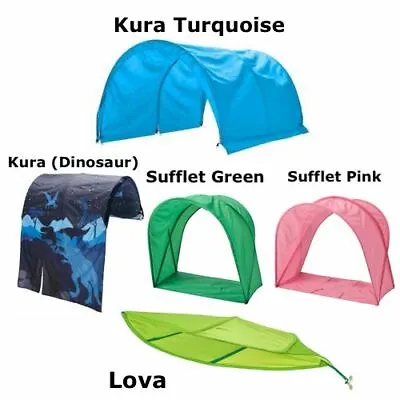 Ikea- Lova Kura Sufflet Pink/green- Kids/ Childrens Bed Canopies Bed Tent • £24.98