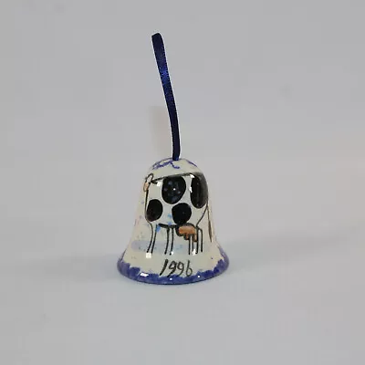 Molly Dallas Spatterware Folk Art Pottery Mini Bell 1.875 X 1.75  Base • $17.13