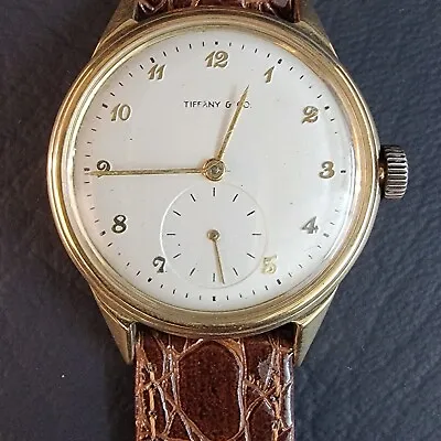 Vintage TIFFANY & CO. Solid 14kt Gold MECHANICAL WIND Watch IN WORKING ORDER WOW • $995