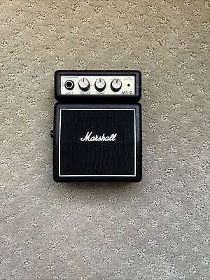 Marshall  Amp MS-2 Mini Battery Powered Guitar Amplifier Black • $24.99