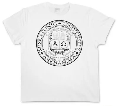 MISKATONIC UNIVERSITY II VINTAGE T-SHIRT - Arkham Lovecraft HP Sign Cthulhu Call • $24.95