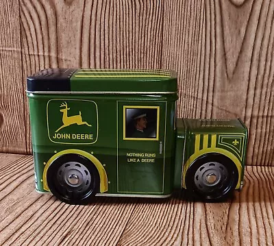 John Deere Green Tin Delivery Truck Working Wheels With Deer Landing Logo  • $8