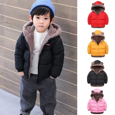 £5.99 • Buy Toddler Kids Baby Boys Girls Winter Thick Warm Coat Hooded Padded Jacket Cloth