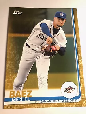 2019 Topps Pro Debut Jumbo 5x7 Michel Baez Missions 168 02/10 • $15.99