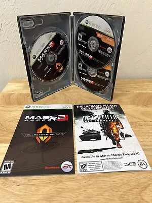 Mass Effect 2 Collectors Edition Steelbook (Microsoft Xbox 360 2010) Complete • $19.99