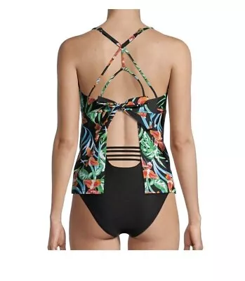 $16.99 • Buy Time And Tru  Women's Open Back Tie Apron  Swimsuit  Tankini Top