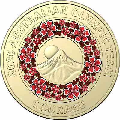 $7.95 • Buy 🔥unc Rare 2020 Australian $2 Two Dollar Coin -red Tokyo Olympic Games - Courage