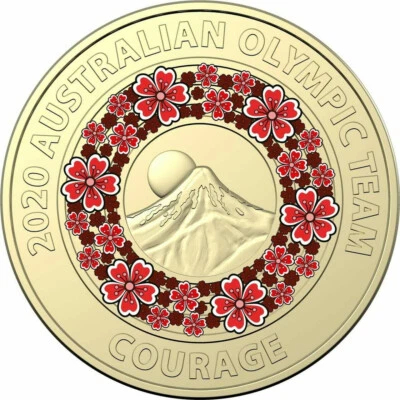$7.95 • Buy 🔥unc Rare 2020 Australian $2 Two Dollar Coin -red Tokyo Olympic Games - Courage