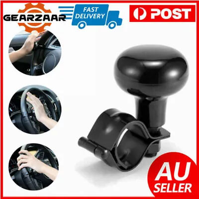 Car Steering Wheel Knob Spinner Power Handle Ball Wheel Booster Black AUS • $10.89