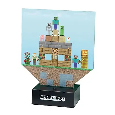 Paladone Minecraft Build A Level Light Customizable Desk Lamp W/ Over 140 • $15.99