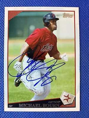 2009 Topps Michael Bourn #572 Auto Signed Autograph Astros  • $5