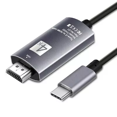 3m USB C Type C To HDMI Adapter 4K Cable For Samsung Huawei Phone MacBook Pro • £11.99