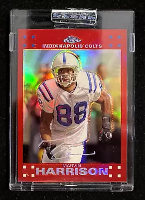 2008 Topps Chrome Marvin Harrison #TC80 RED Refractor 010/139 !!!  COLTS • $16.95