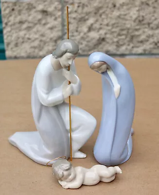 Lladro Holy Family Nativity Mary Joseph Jesus Figurine Statue Lot 4533 4534 4535 • $150