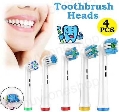 For Oral B Replacement Heads Braun Electric Toothbrush Heads Brush Head Refills • $9.49