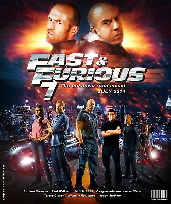 Furious 7 (DVD) Vin Diesel Dwayne The Rock Johnson (Fast & The Furious) ~VG • $6.99