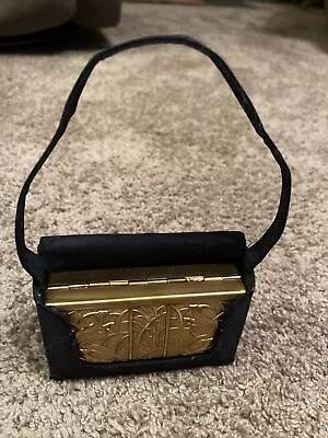 Vintage Elgin American Carryall Purse Compact Clutch Carryall Minaudiere • $75