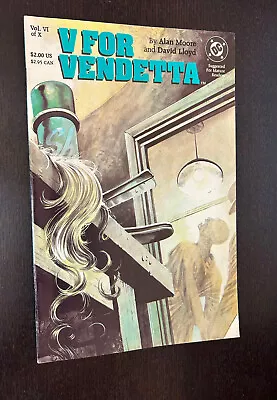 V FOR VENDETTA #6 (DC Comics 1988) -- Alan Moore -- VF • $6.79