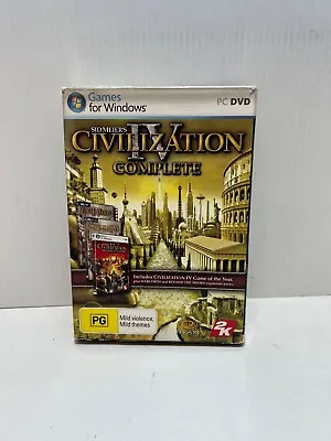 Civilization IV Complete PC DVD-Rom Game • $14.95