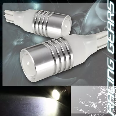 2x Universal Cree Q5 T15 Wedge White LED 12v Projector Reverse Backup Light Bulb • $17.95