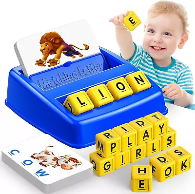 SAITCPRY Learning Toys For Kids Matching Letter Game Educational Toys For 3-8 Y • $28.99