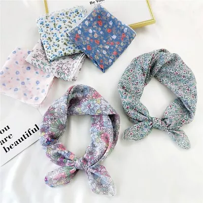 Neck Hair Tie Band Headband Women Neckerchief Small Square Scarf Hair Scarf • £4.95