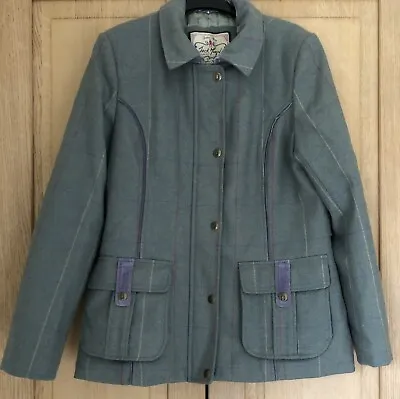 Jack Murphy Moon Tweed 100% Wool Womens Coat Jacket Uk 14 • £65