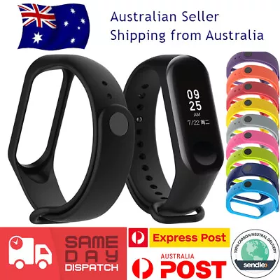 For Xiaomi Mi Band 4 3 Silicone Wrist Strap Replacement Watchband Smart Band AU • $6.95