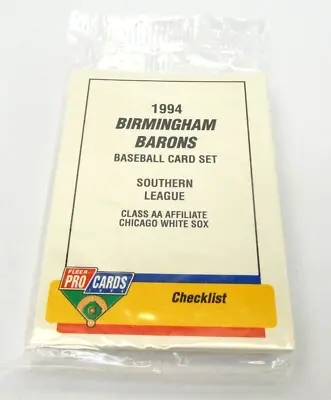 1994 Fleer Pro Cards Birmingham Barons Factory Sealed Set Michael Jordan • $20