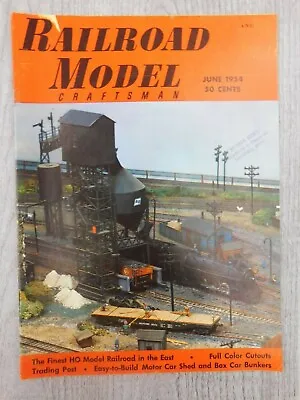 Railroad Model Craftsman JUN 1954 Vol. 23 No. 1 Trains Mancave Vintage Magazine • $12.53