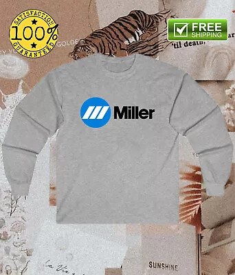 Miller Welding Equipment Logo Men's Long Sleeve T-Shirt Size S To 2XL • $40