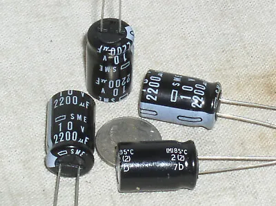 4 Chemicon Smevb2200 2200uf 10v 2200 Mfd Radial Electrolytic Capacitor 85*c Usa • $2.49