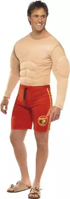 £38.62 • Buy Mens Film & TV Licensed Fancy Dress Baywatch Lifeguard Muscular Costume