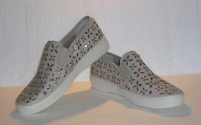 Michael Kors Keaton Lasered Cut Out Slip On Sneakers Color: Taupe Sz 7m • $32.99