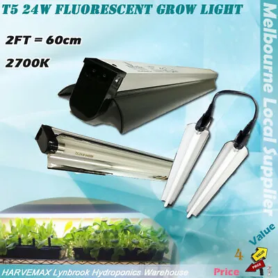 Hydroponics Propagation T5 24W / 2700K Fluorescent Grow Light 2FT Nano Reflector • $58.95