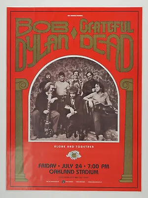 Grateful Dead/Bob Dylan Concert Poster - 11  X 17   FREE Shipping USA Only ! • $20