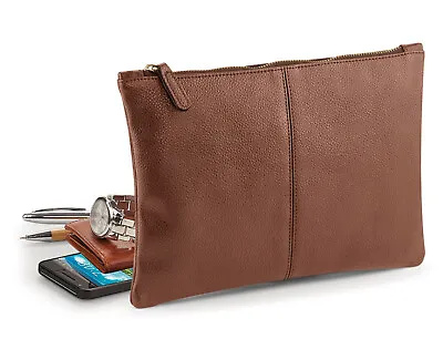 £8.99 • Buy Mens Accessory Pouch Travel Bag Leather Look FITS MINI IPAD TABLET Wash Bag