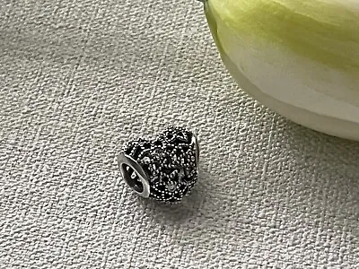 Pandora BLOOMING FLOWER HEART BEAD OPENWORK  Genuine S935 ALE • £16