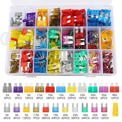 420Pcs - Car Blade Fuses Assortment Kit Automotive Fuses - Standard & Mini • $11.95