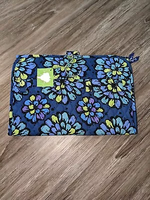 Vera Bradley Indigo Pop Pattern Jewelry Organizer Hanging Storage Piece Floral • $22.49