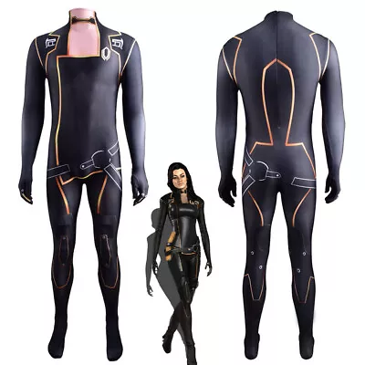 Mass Effect 2 Miranda Lawson Black Bodysuit Costume Cosplay Uniform • $75.89