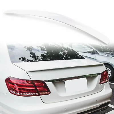 Painted 149 Polar White A Style Rear Trunk Spoiler For Mercedes Benz W212 Sedan • $119.99