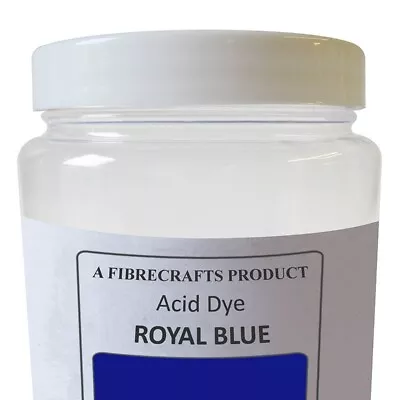 50g Fibrecrafts Acid Dye - Royal Blue - 100% Dye Stuff For Silk Wool Nylon • £7.75