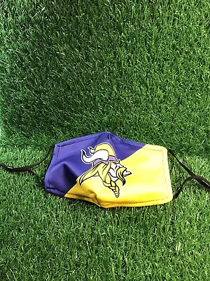 Minnesota Vikings Face Mask Cloth Reusable Washable Cotton Unisex Adult Sports • $3.20