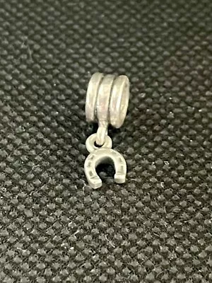 Authentic Pandora Lucky Horseshoe Silver Dangle Charm 790259 Retired • $25