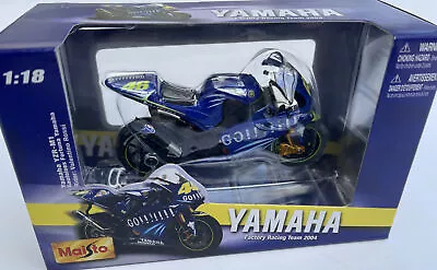 Rossi YAMAHA YZR-M1 Model MotoGP Race Bike Edwards Lorenzo Or Spies 1:18 MAISTO • £14.99